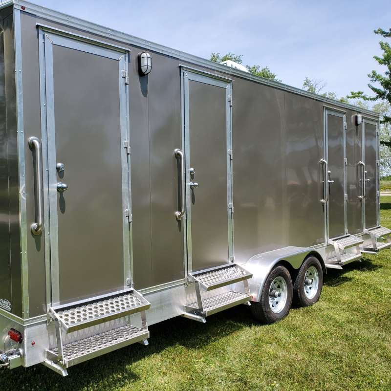 quad washroom trailer rentals