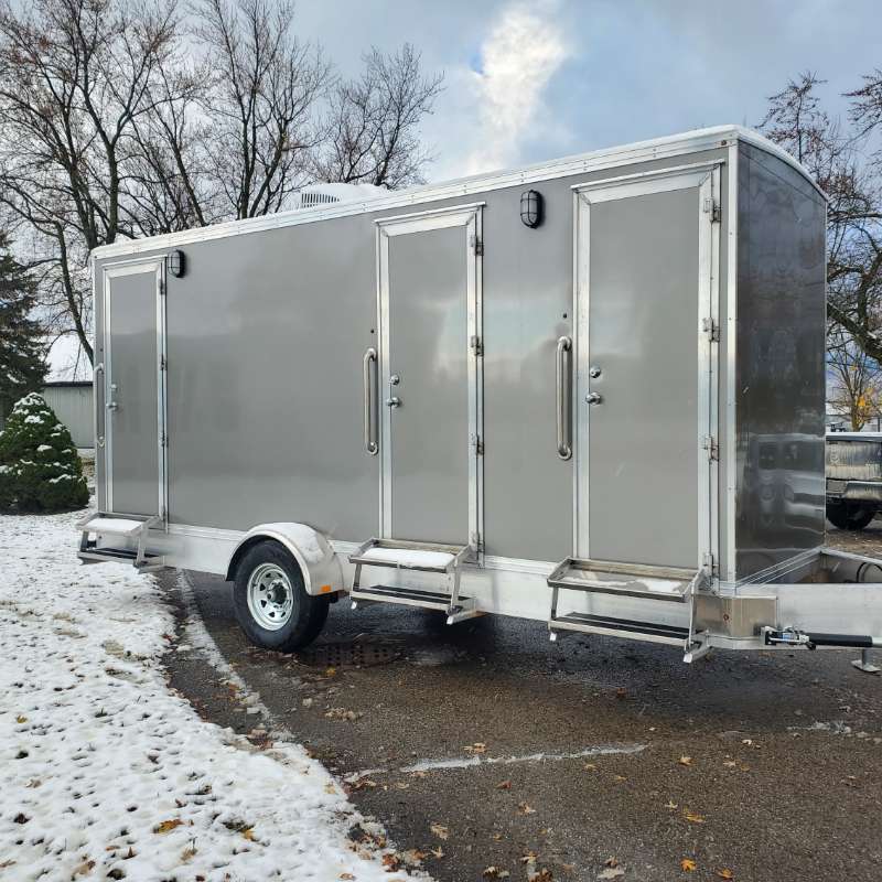 triple washroom trailer