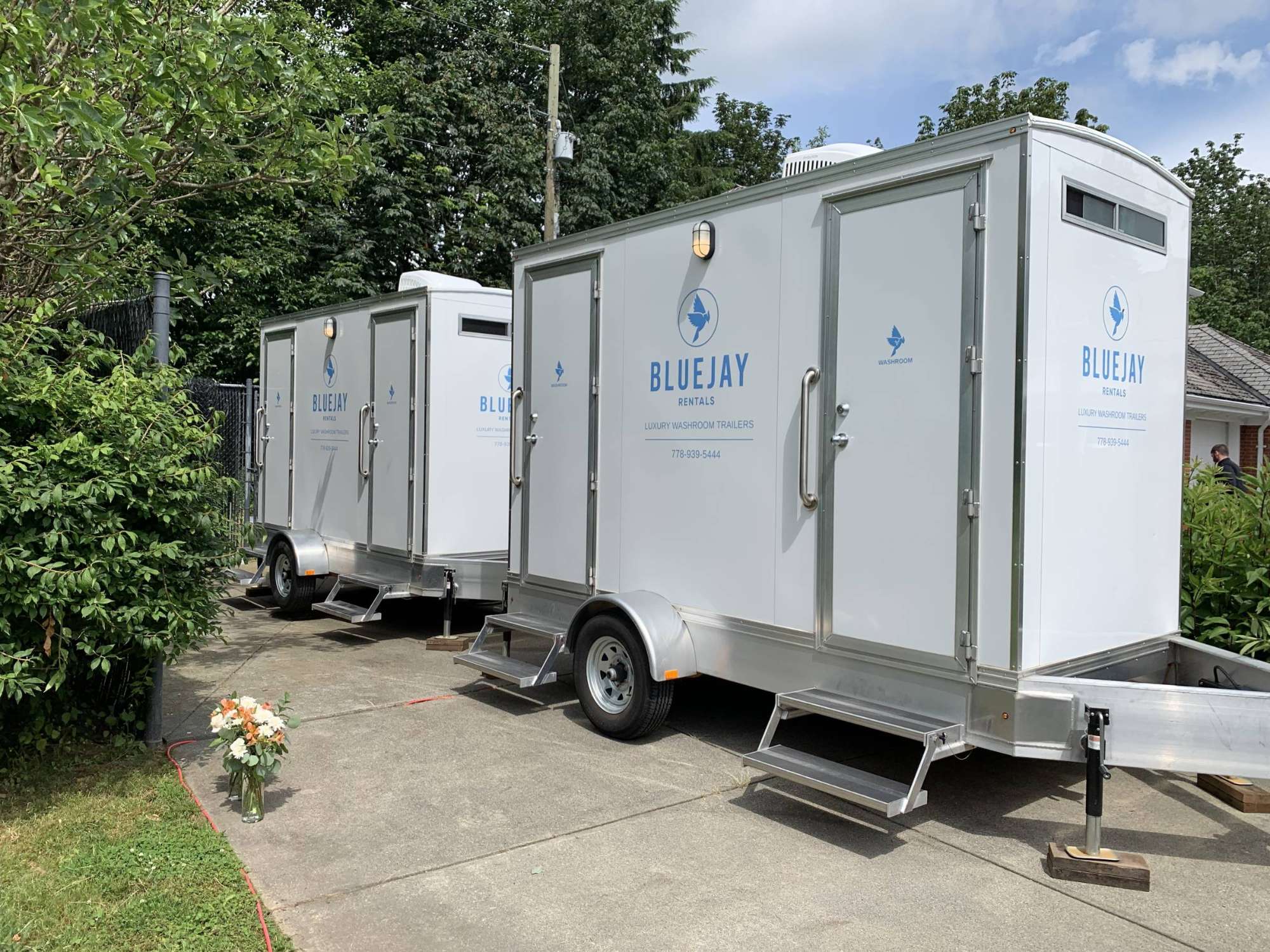 washroom trailer outside Vancouver