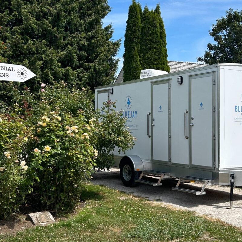 luxury washroom trailer rentals in nice garden