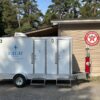 construction site washroom rental unit