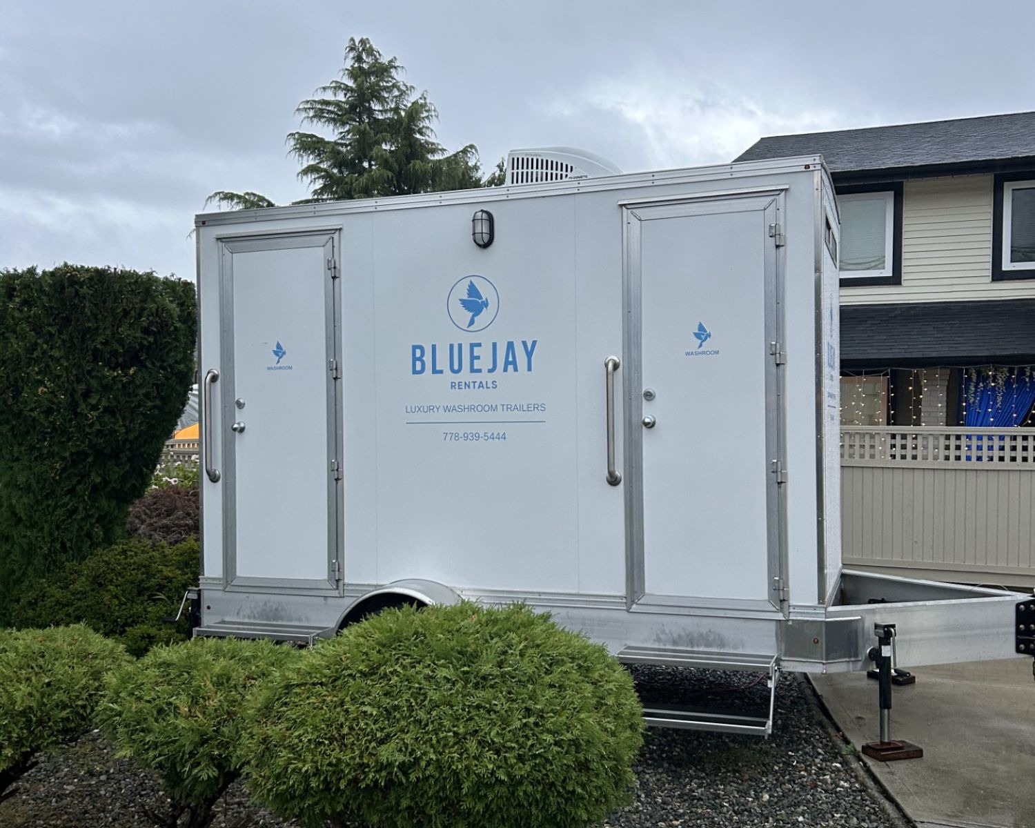 wedding washroom trailer 2024