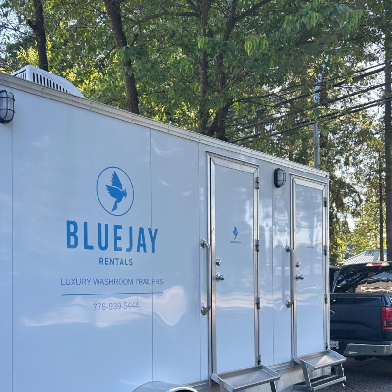new shiny washroom rental