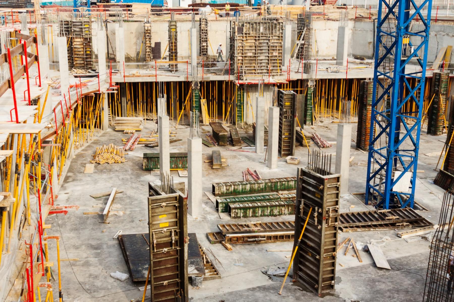 construction site of new highrise