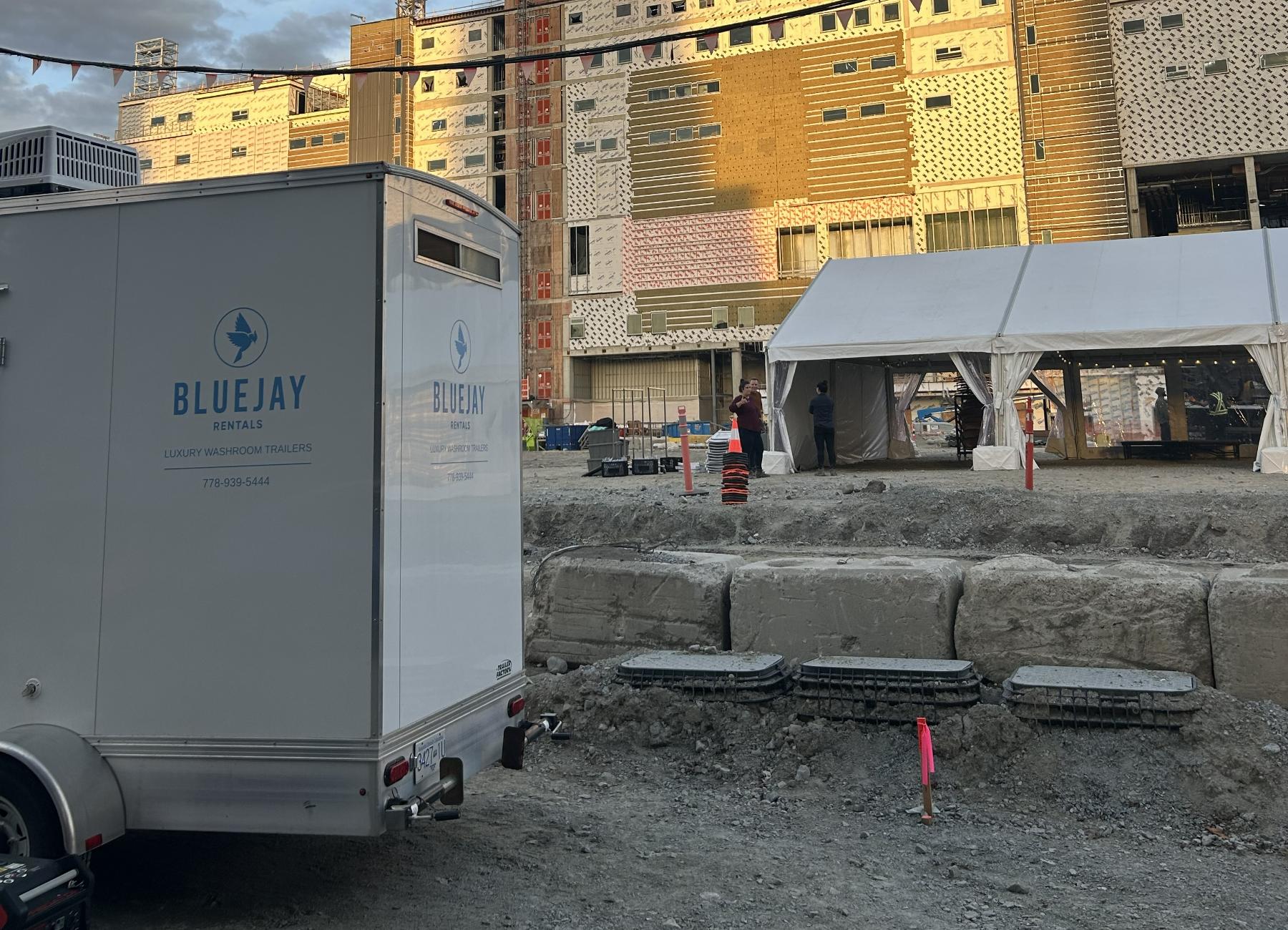 washroom for construction crew