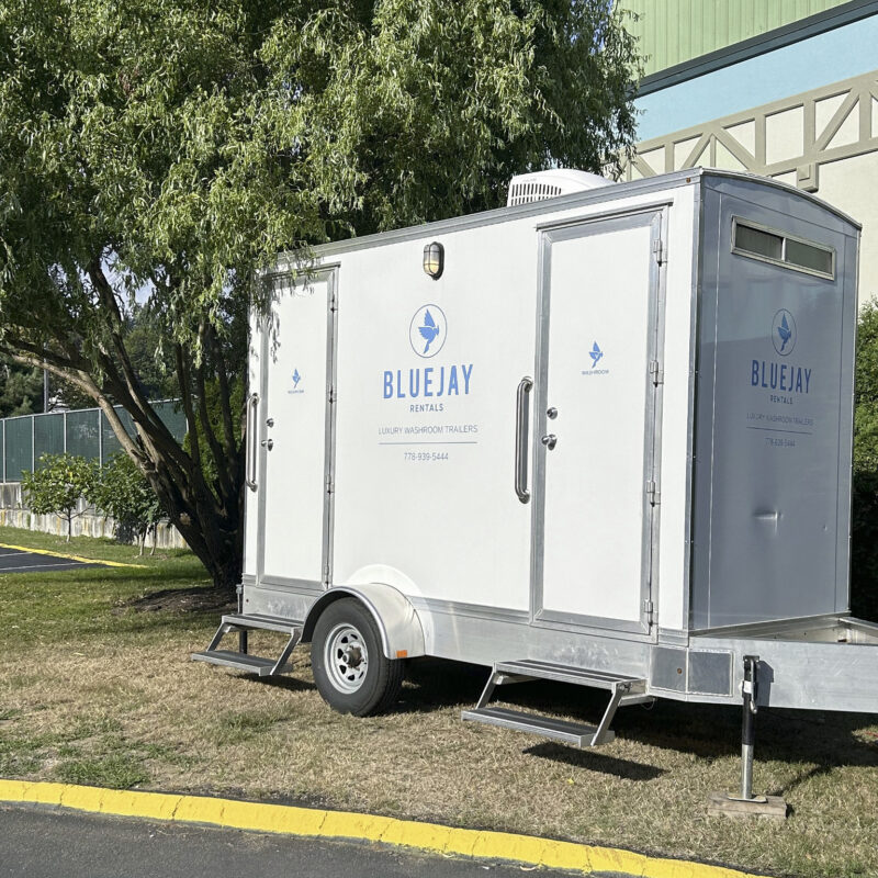 trailer parked outside venue for 100 people